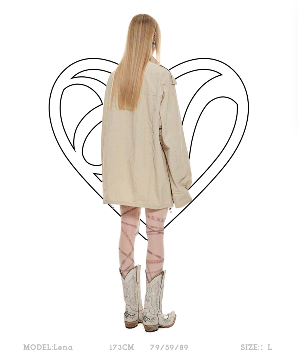 KHAKI MERANO CARGO JACKET – 2colors