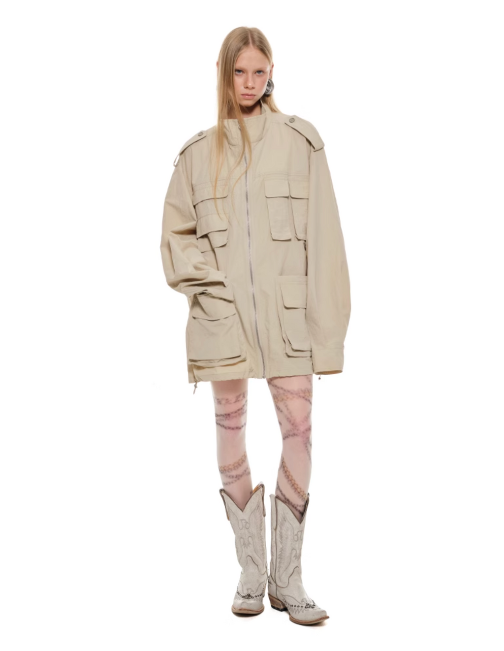 KHAKI MERANO CARGO JACKET – 2colors