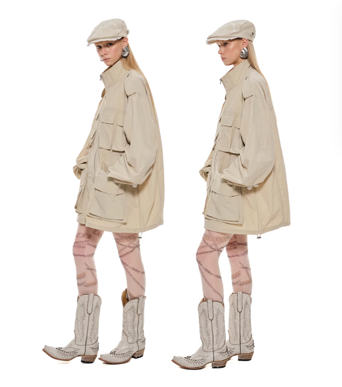 KHAKI MERANO CARGO JACKET – 2colors