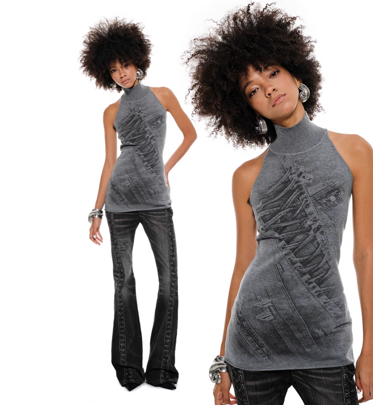 GRAY MUNI TOP – 2colors