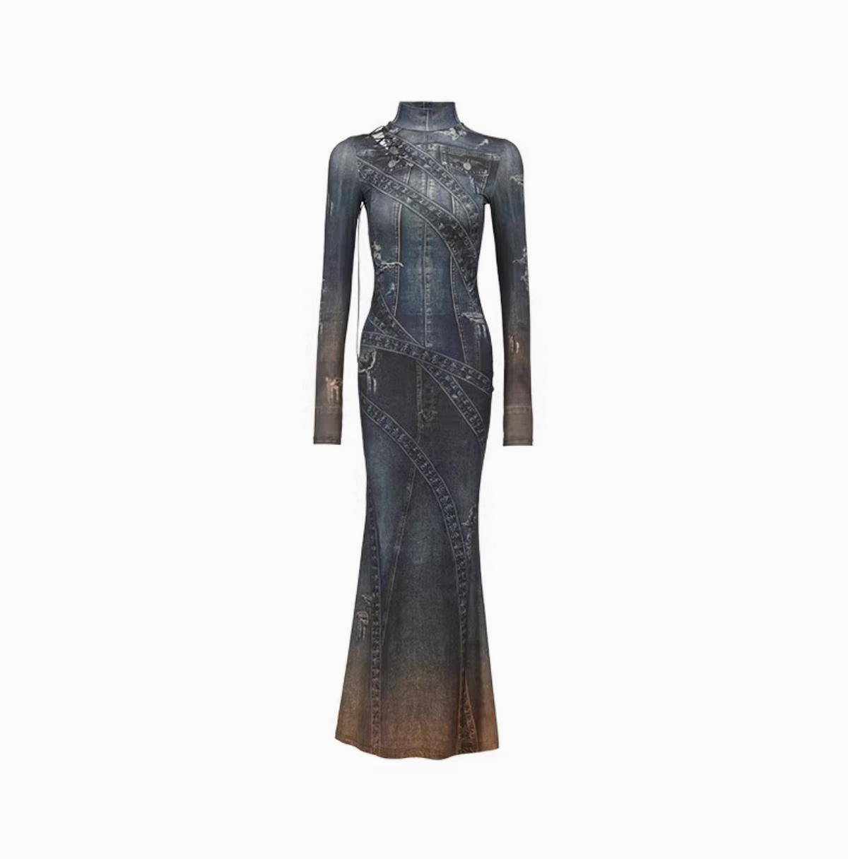 IN STOCK | NAVY GAULTIER MAXI DRESS
