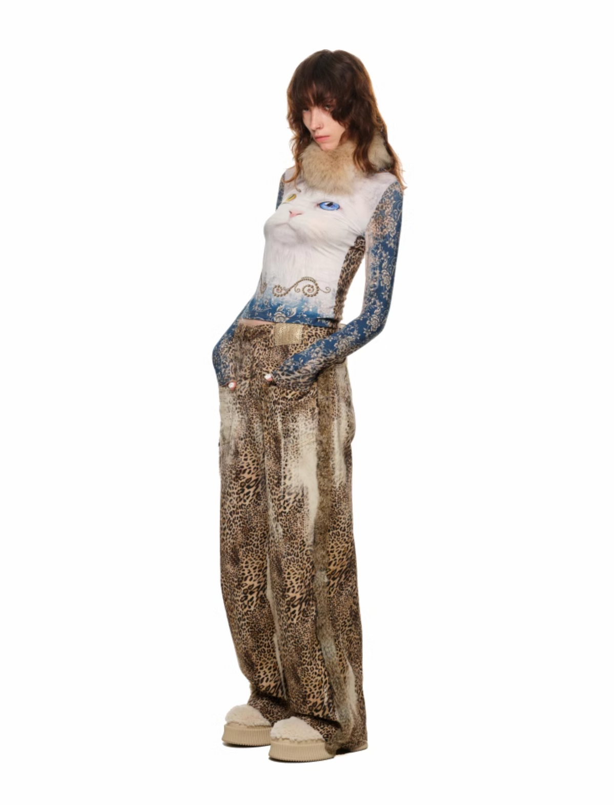 THRONE CAT LEOPARD TOP