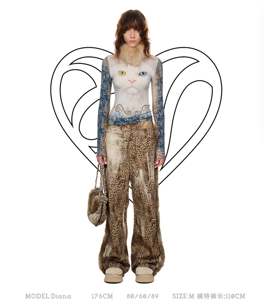 THRONE CAT LEOPARD TOP