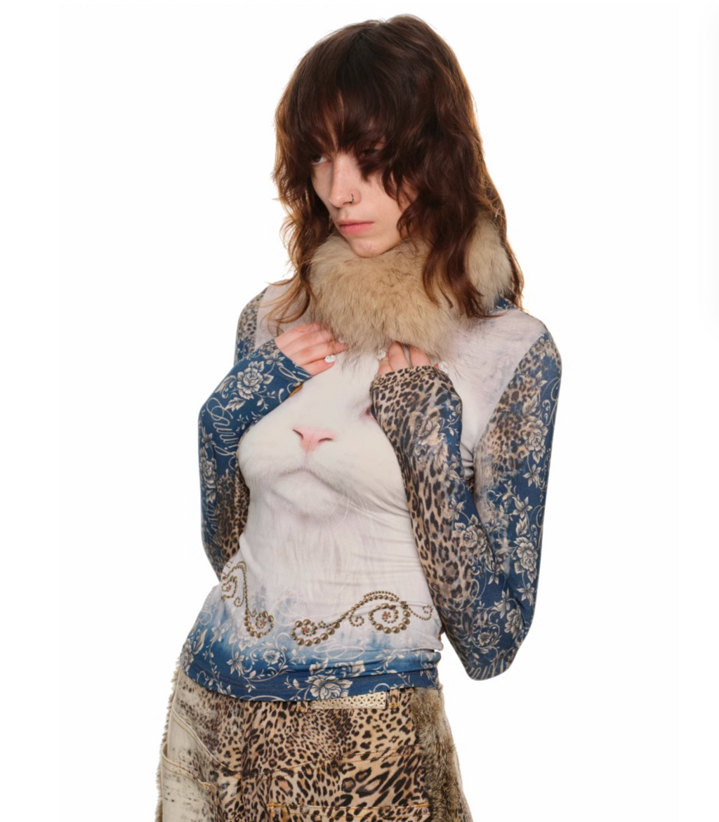 THRONE CAT LEOPARD TOP