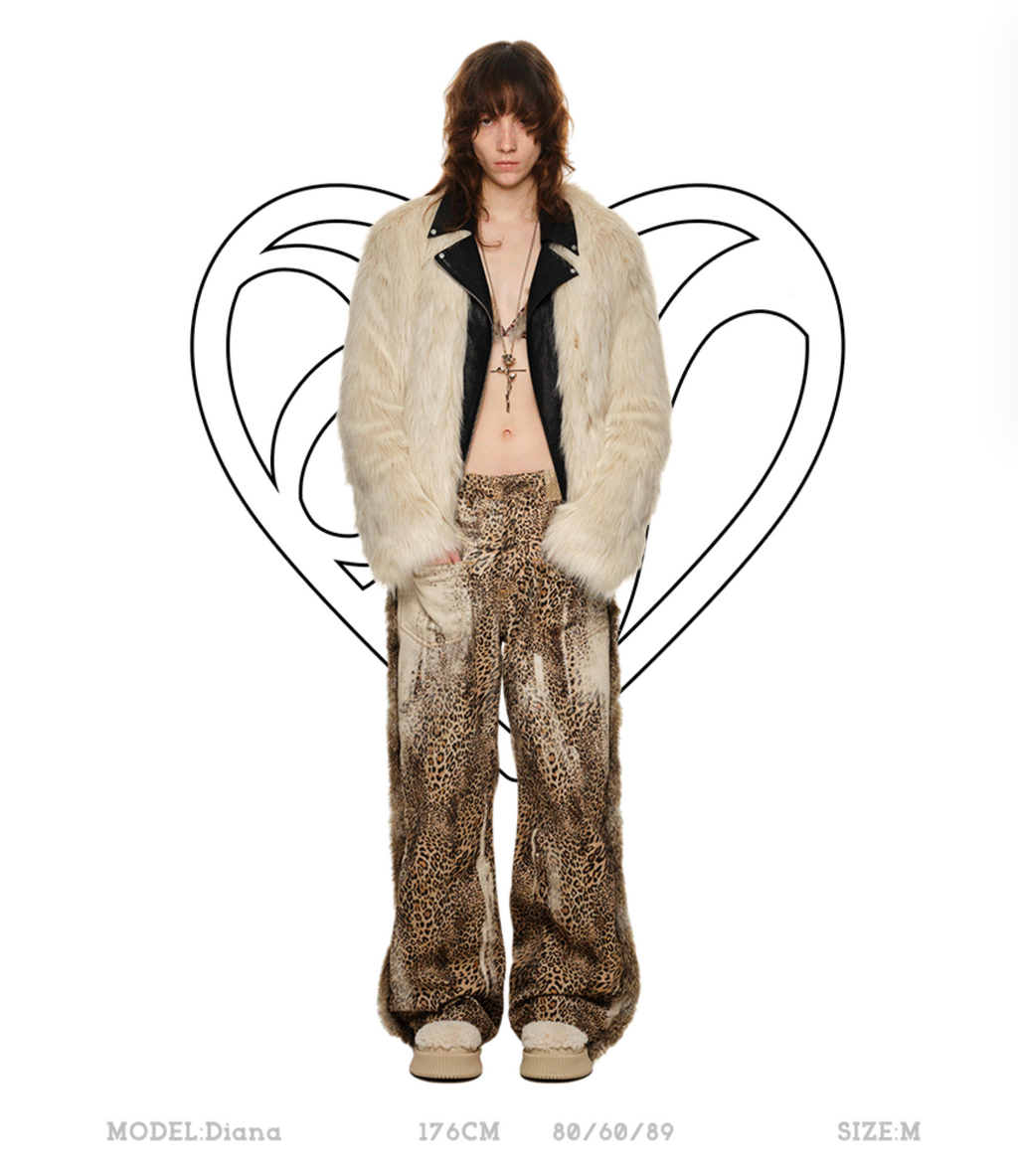 CREAM FUR DELISH FAUX-FUR JACKET