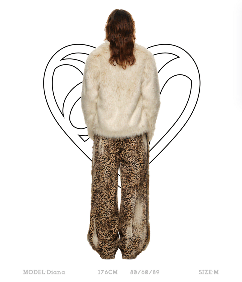 CREAM FUR DELISH FAUX-FUR JACKET