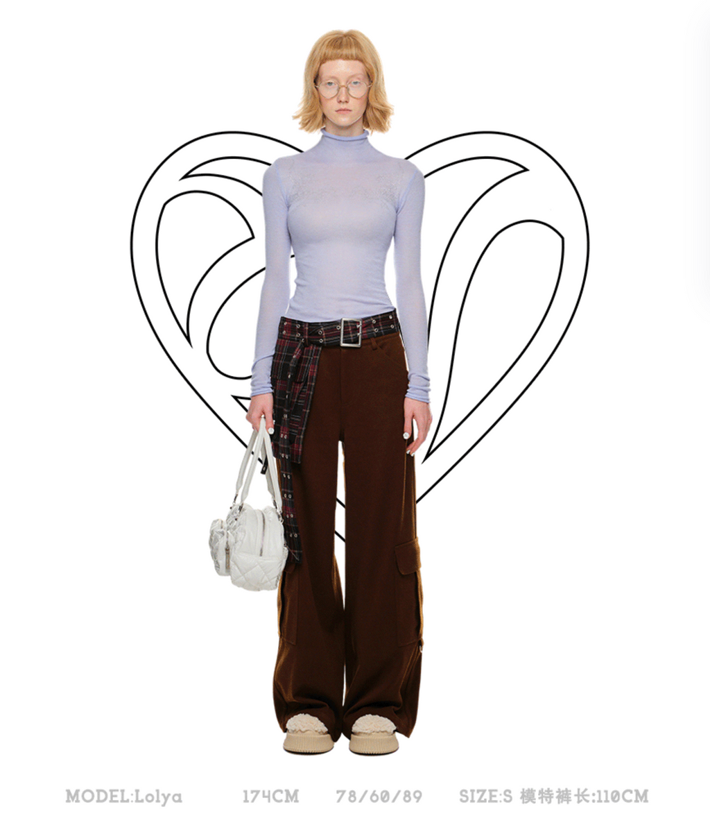JACK WOOL CARGO PANTS – BROWN