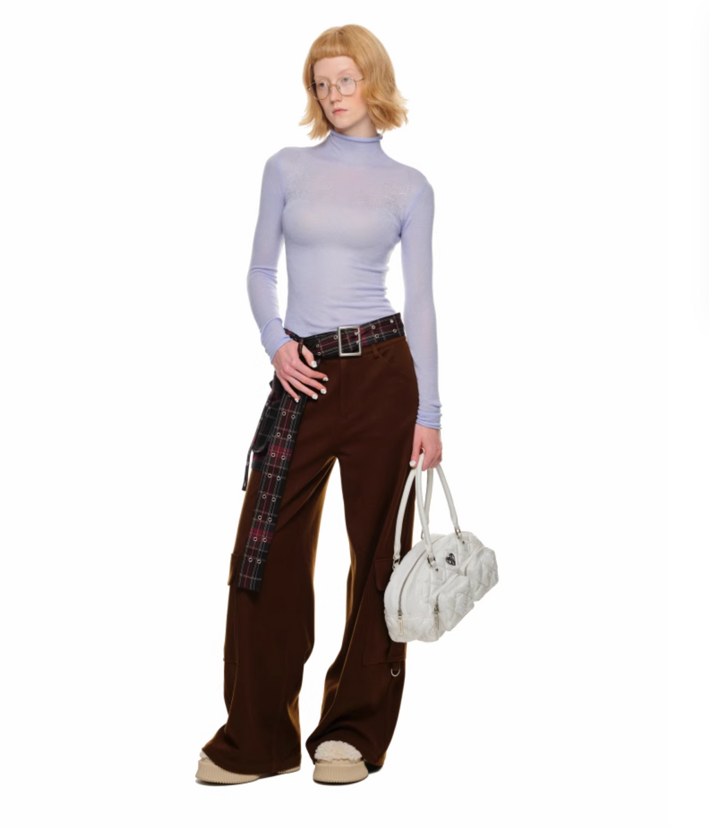 JACK WOOL CARGO PANTS – BROWN