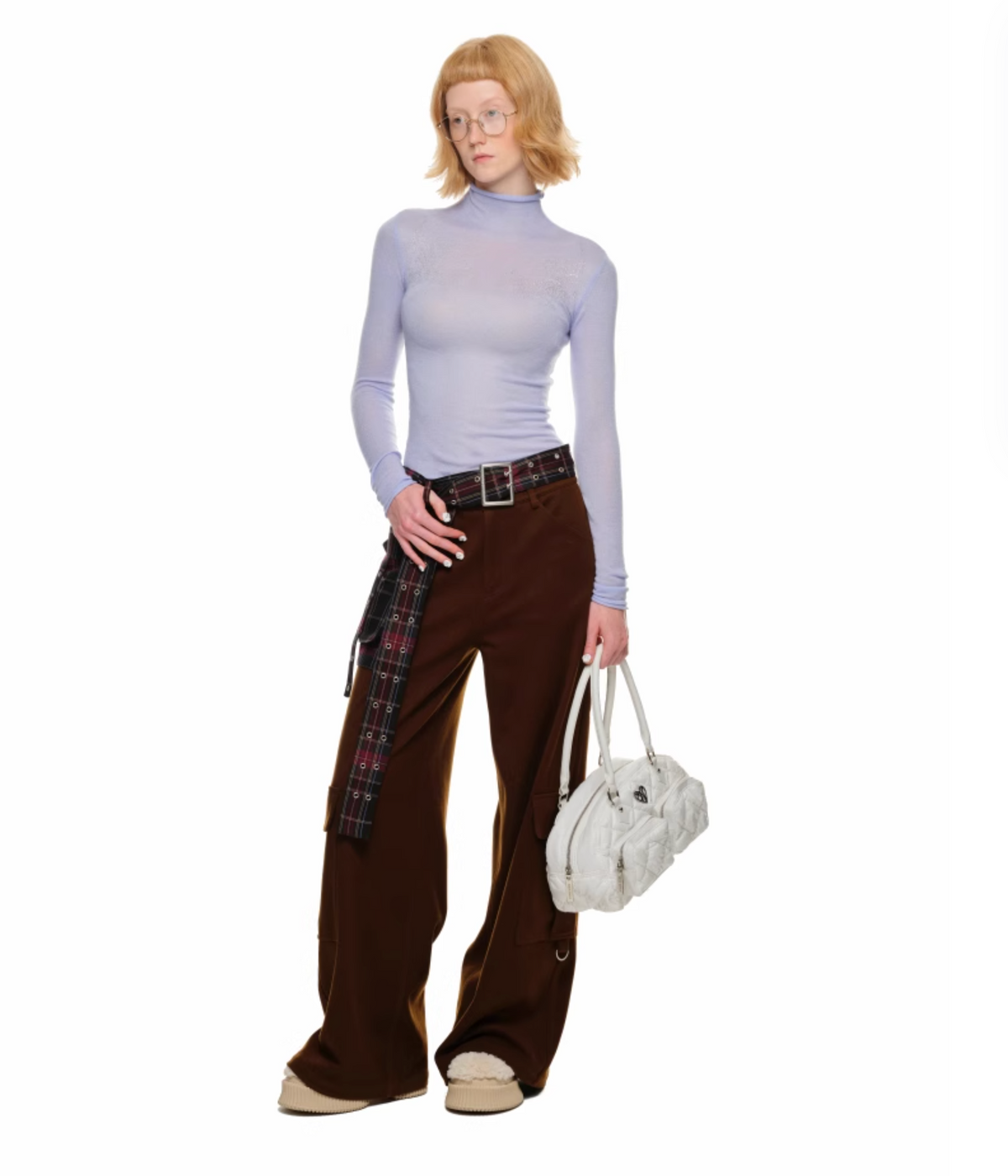 JACK WOOL CARGO PANTS – BROWN