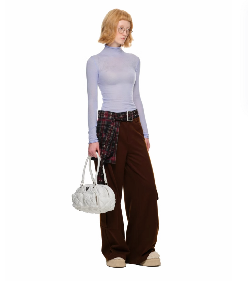 JACK WOOL CARGO PANTS – BROWN