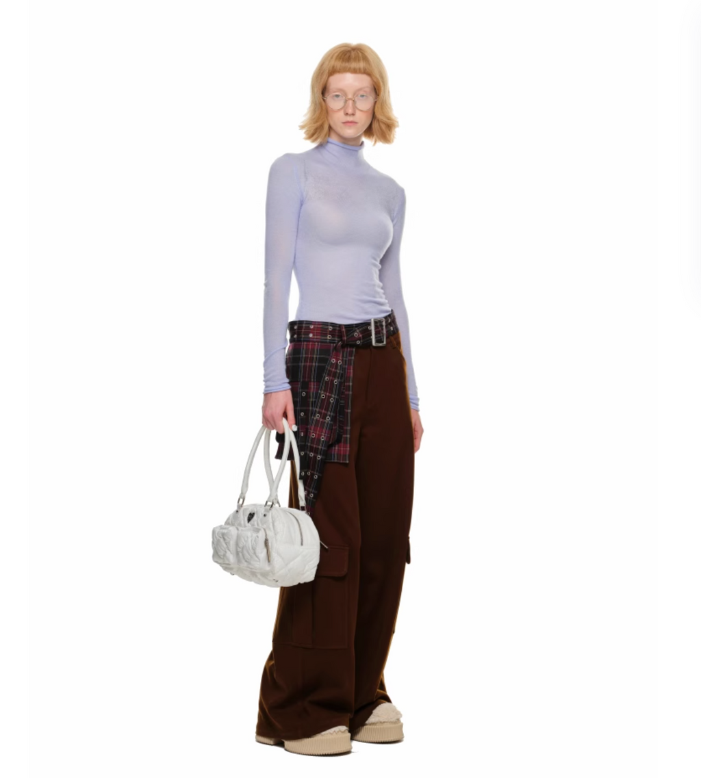 JACK WOOL CARGO PANTS – BROWN