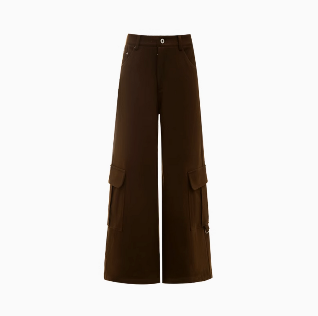 JACK WOOL CARGO PANTS – BROWN