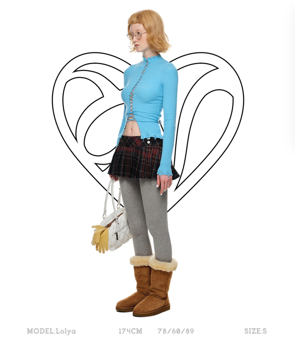 BLUE RUBYJANE RIBBED TOP – 2colors