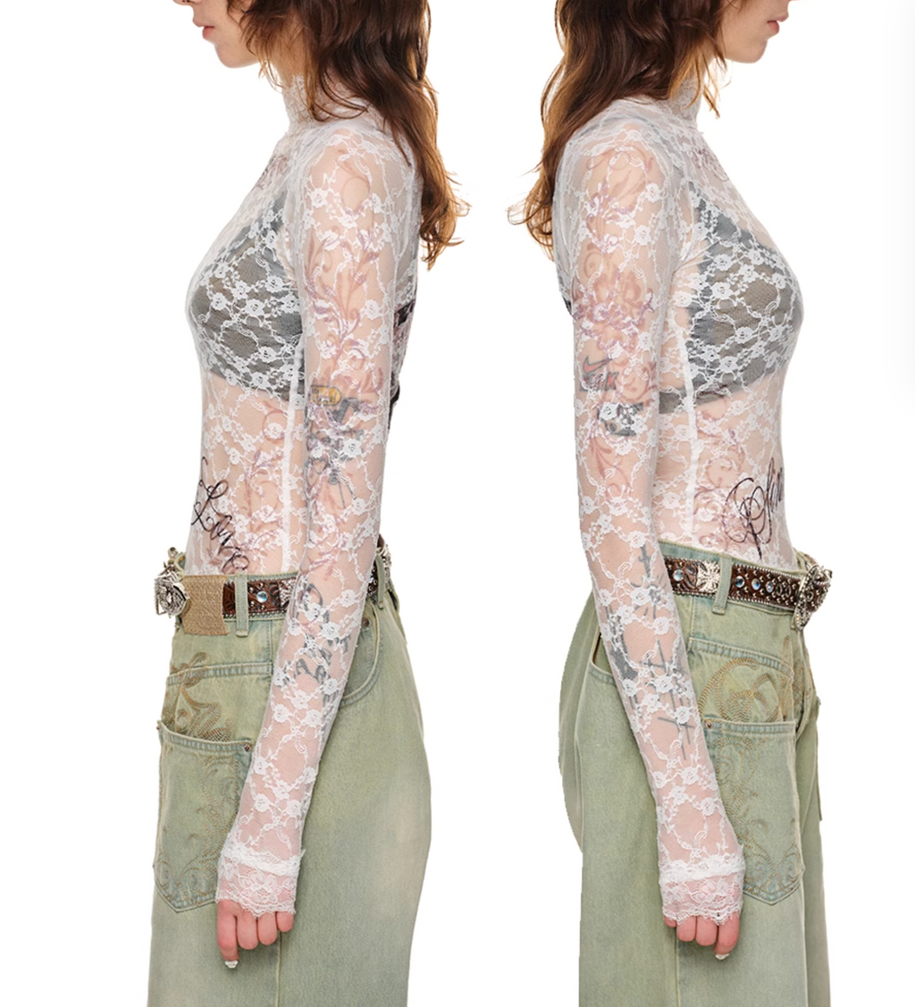 TATTOO 01 VINTAGE LACE TOP