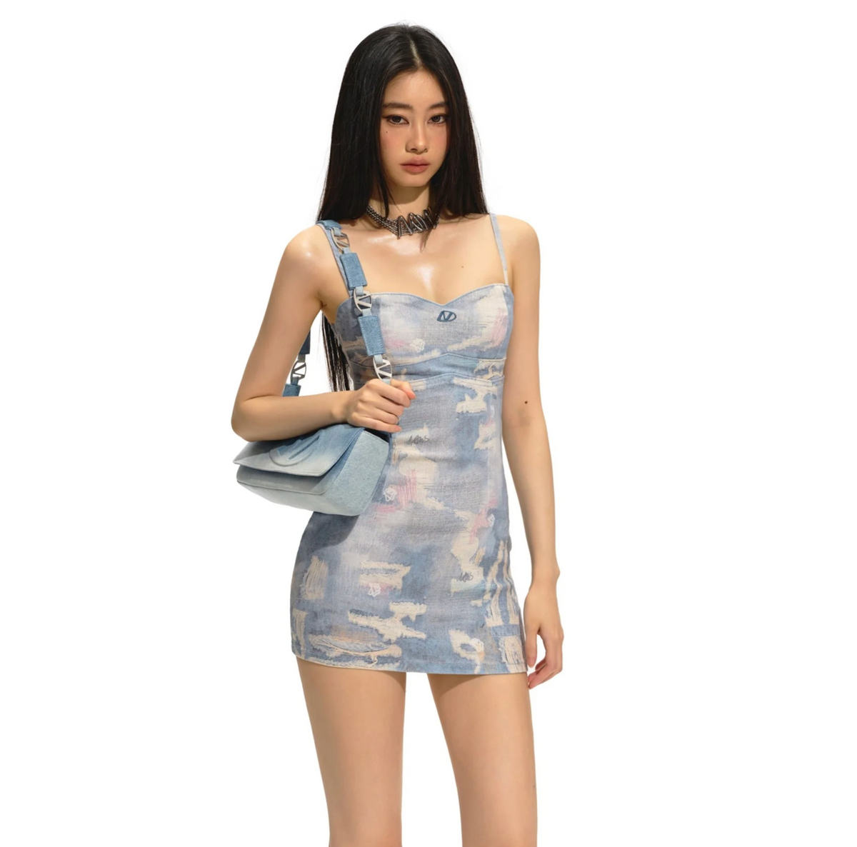 IN STOCK | AMANDA DENIM MINI DRESS