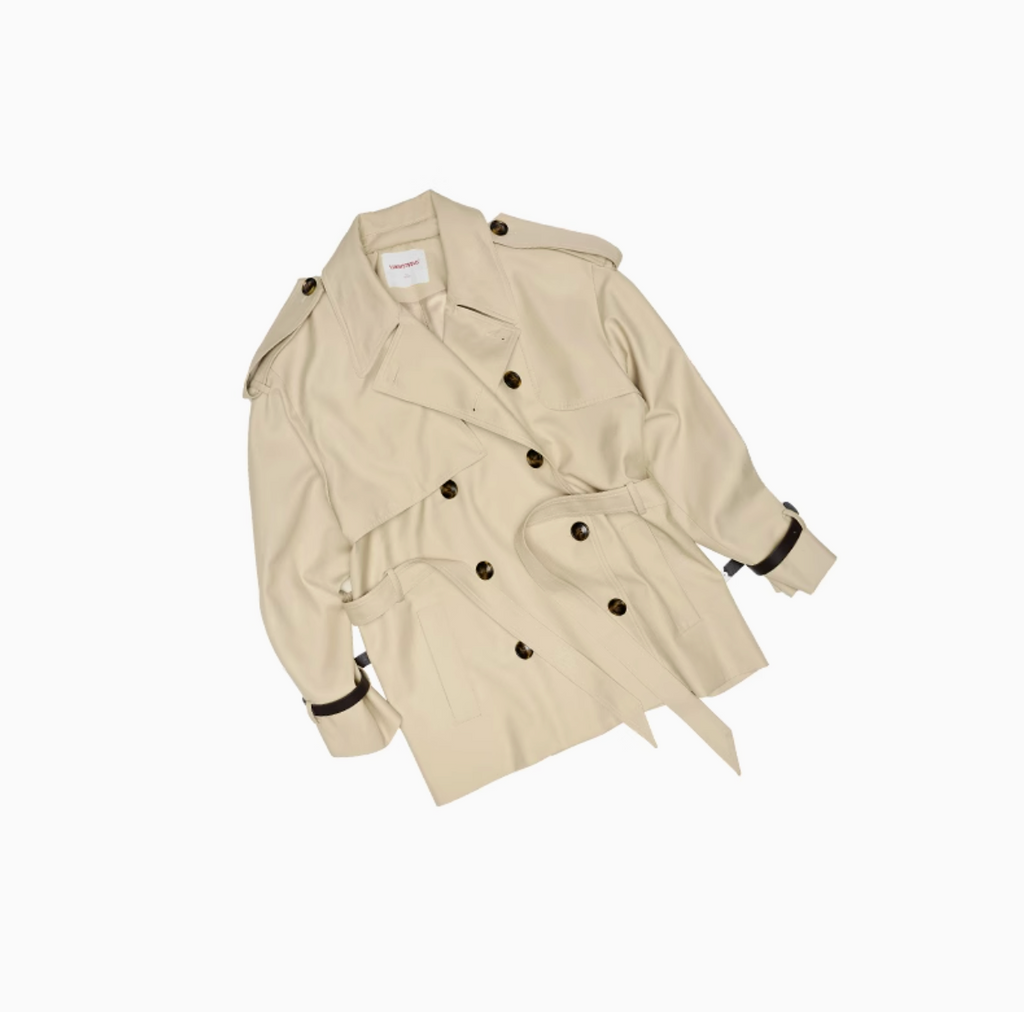 BLACK ARLINGTON OVER MID TRENCH COAT – 2colors