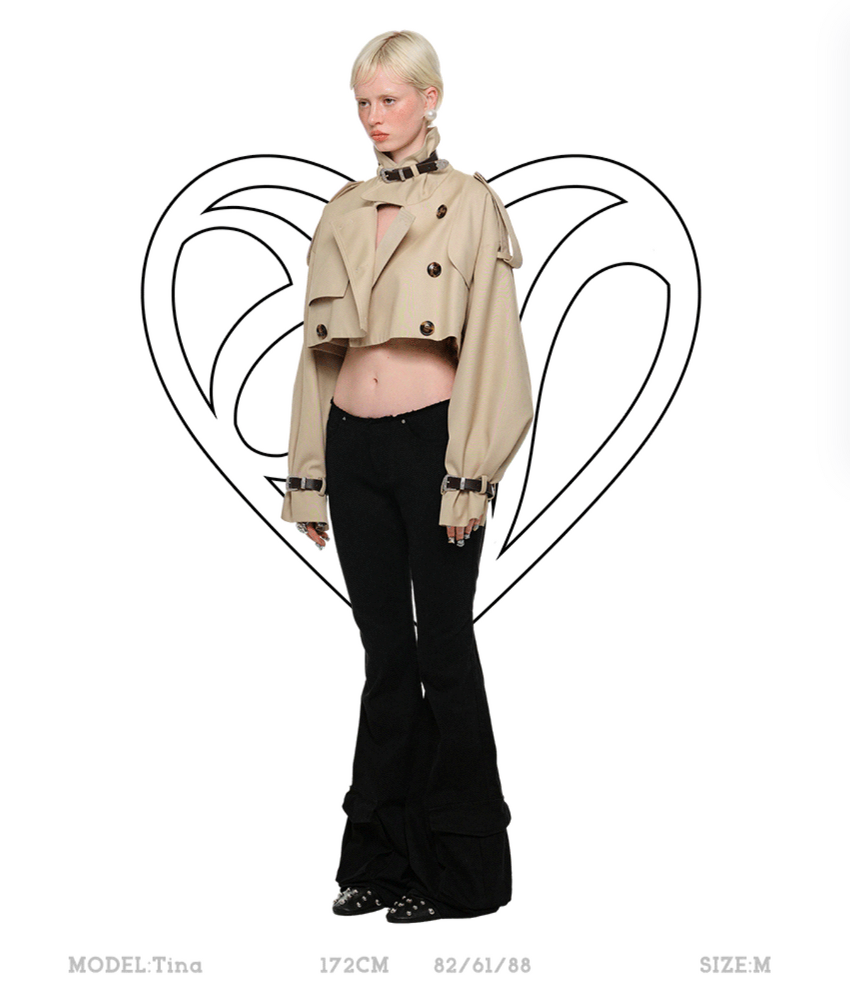 BEIGE ARLINGTON CROPPED TRENCH COAT – 2colors