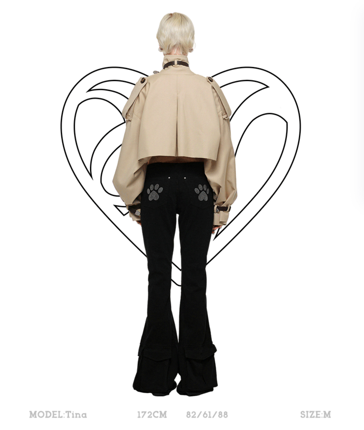 BLACK ARLINGTON CROPPED TRENCH COAT – 2colors