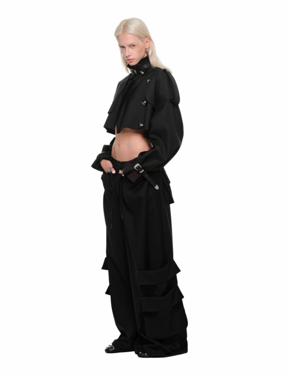 BEIGE ARLINGTON CROPPED TRENCH COAT – 2colors
