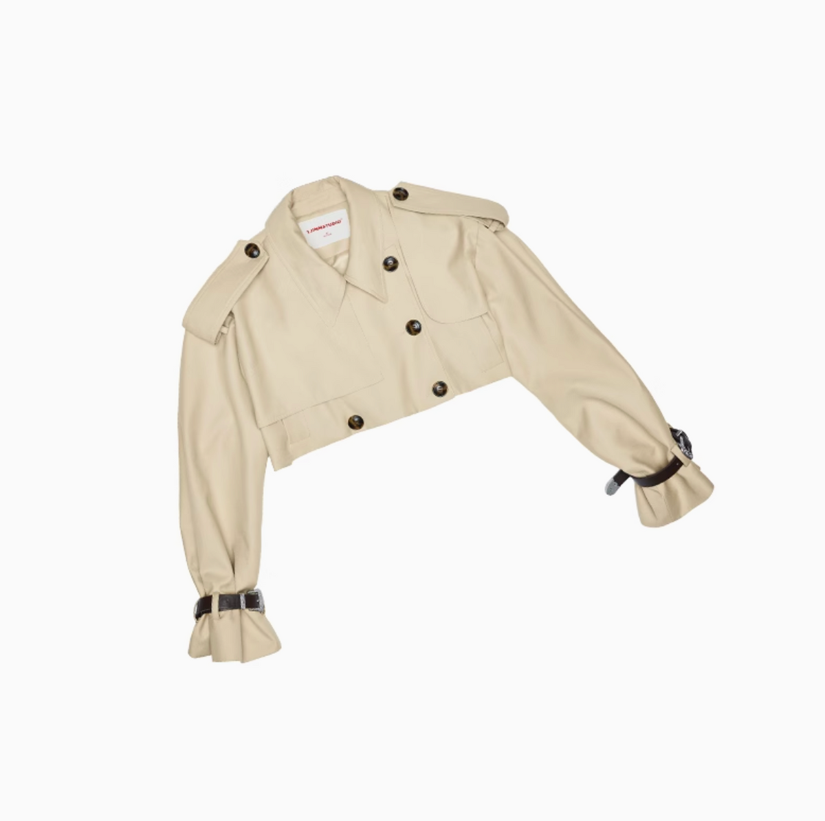 BEIGE ARLINGTON CROPPED TRENCH COAT – 2colors