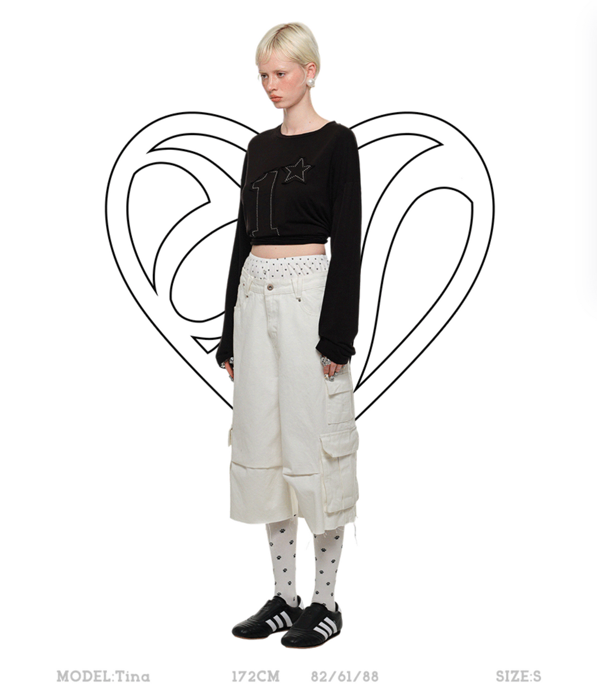 CAT BLESS YOU CARGO DENIM PANTS & BERMUDA LOW DENIM SHORTS (1JINN EXCLUSIVE)