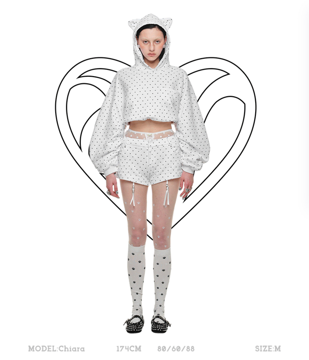 NYKKO CROPPED HOODIE + SWEATSHORTS 2-PIECE SET – 2colors
