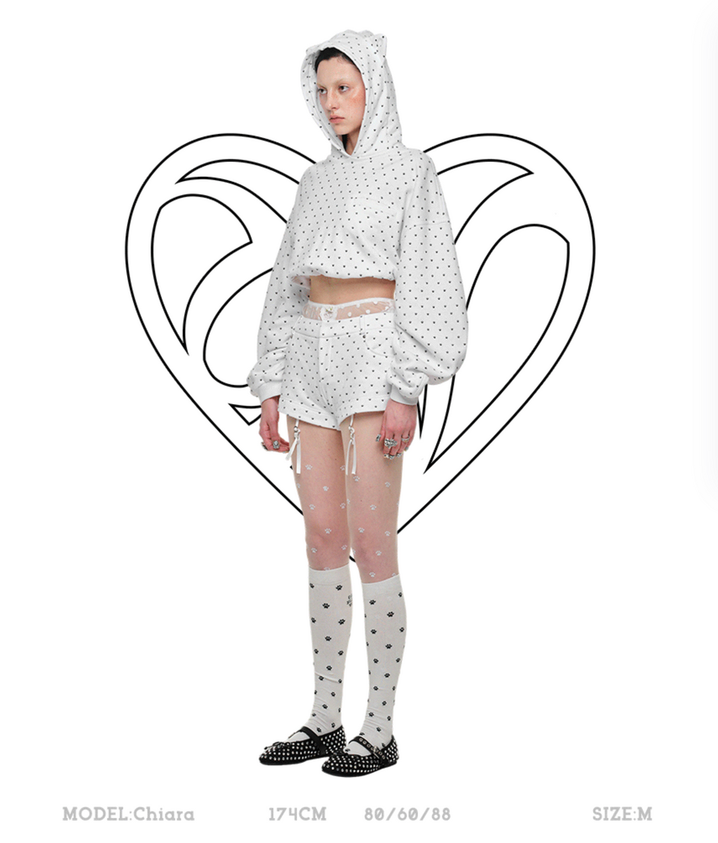 NYKKO CROPPED HOODIE + SWEATSHORTS 2-PIECE SET – 2colors