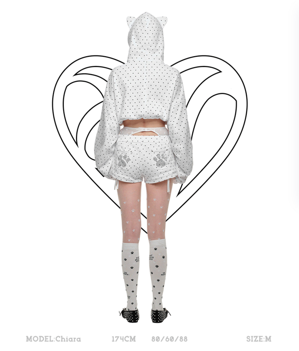 NYKKO CROPPED HOODIE + SWEATSHORTS 2-PIECE SET – 2colors
