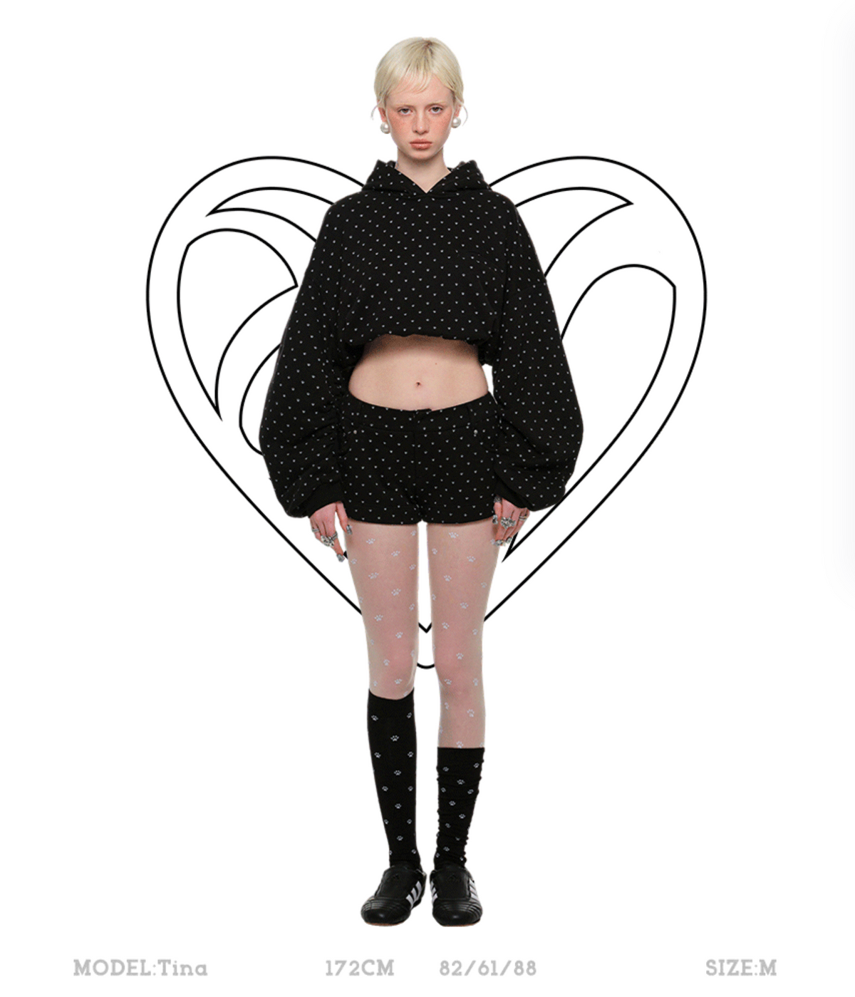 NYKKO CROPPED HOODIE + SWEATSHORTS 2-PIECE SET – 2colors