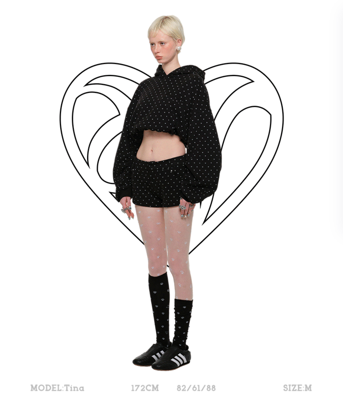 NYKKO CROPPED HOODIE + SWEATSHORTS 2-PIECE SET – 2colors