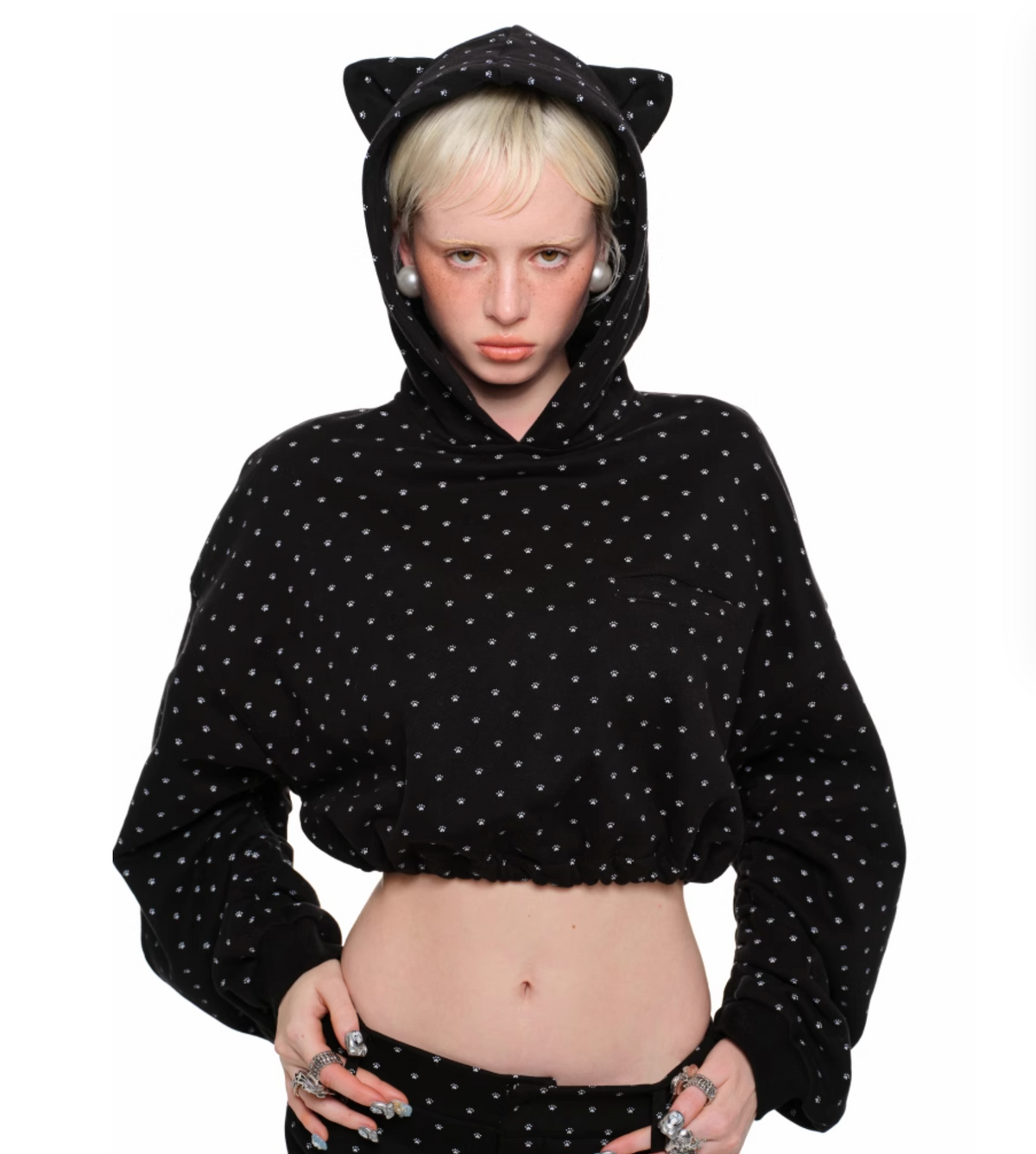 NYKKO CROPPED HOODIE + SWEATSHORTS 2-PIECE SET – 2colors