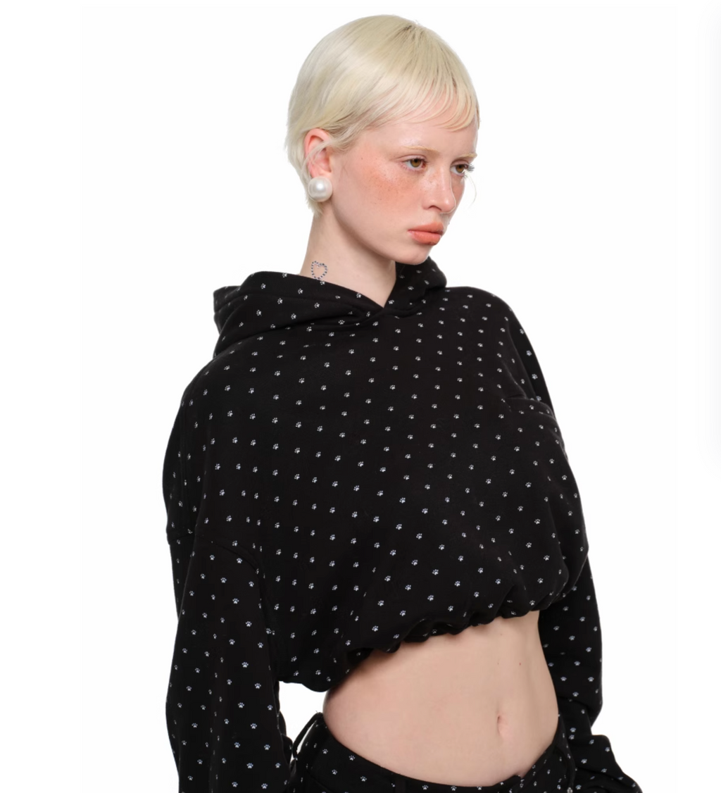 NYKKO CROPPED HOODIE + SWEATSHORTS 2-PIECE SET – 2colors