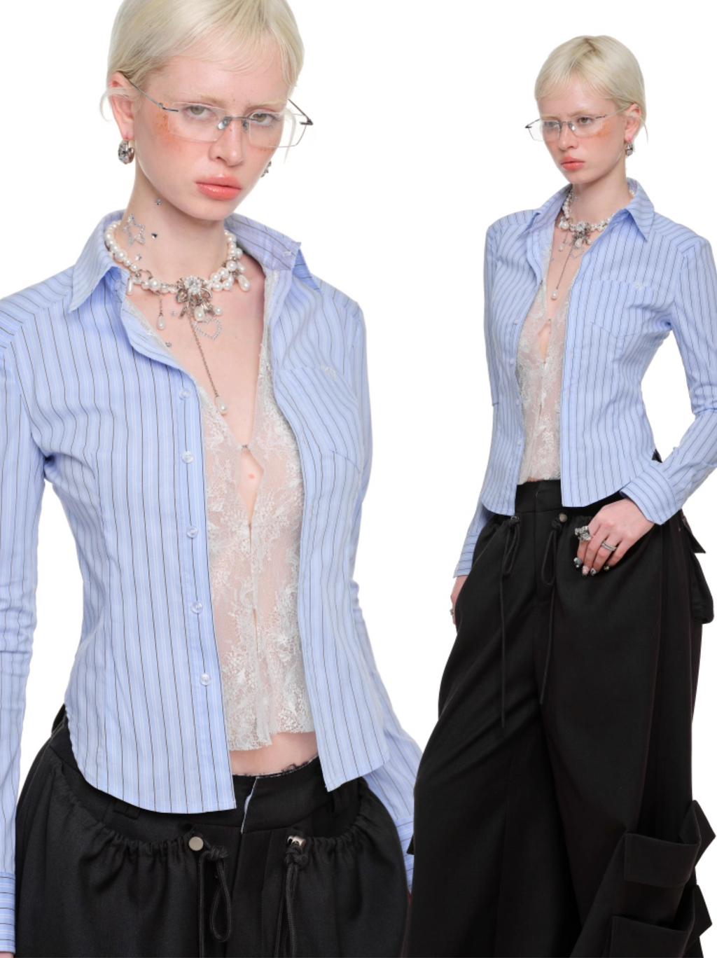 MINLEE TOP + NECK TIE / SKORT / 3-PIECE SET
