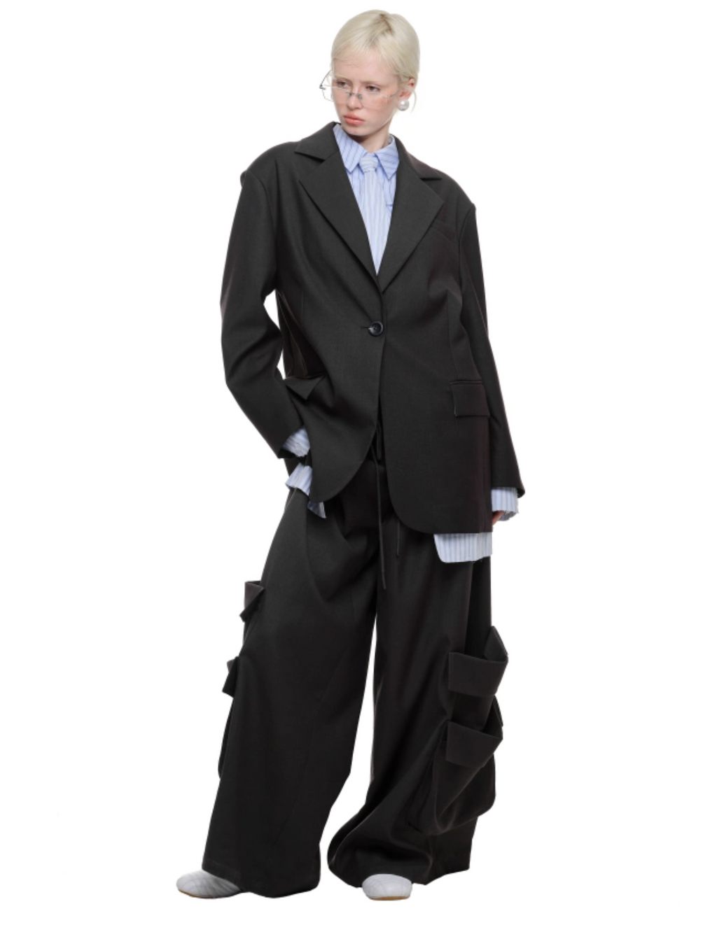JOSLIN BLAZER – DARK GRAY