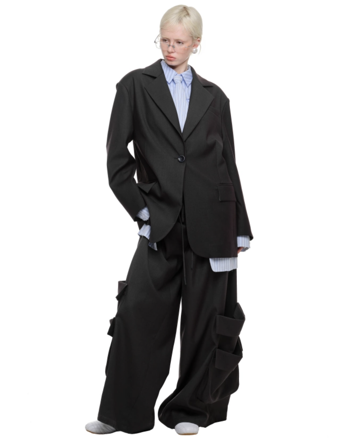 JOSLIN BLAZER – DARK GRAY