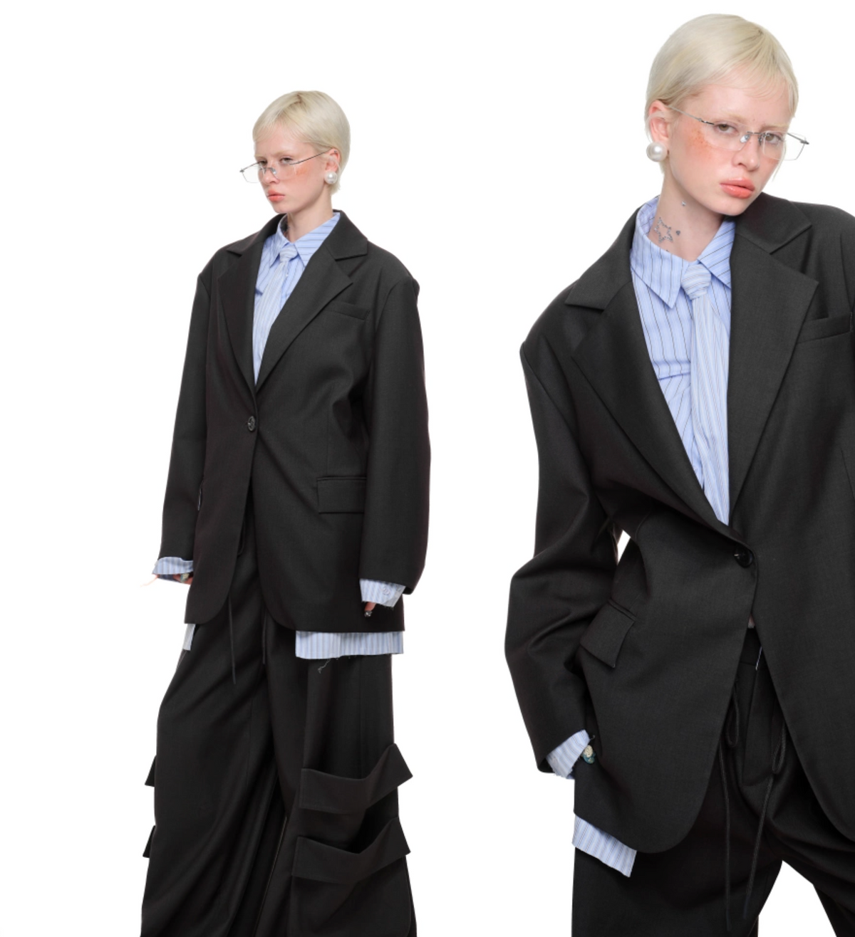 JOSLIN BLAZER – DARK GRAY