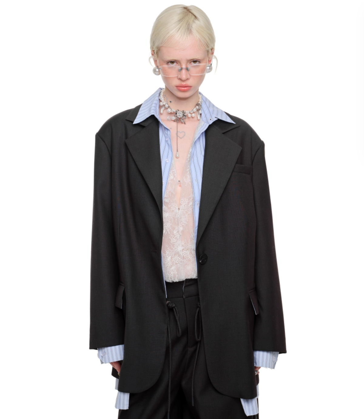 JOSLIN BLAZER – DARK GRAY