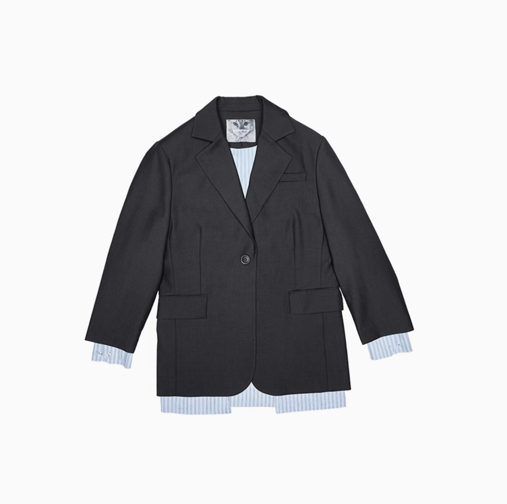 JOSLIN BLAZER – DARK GRAY