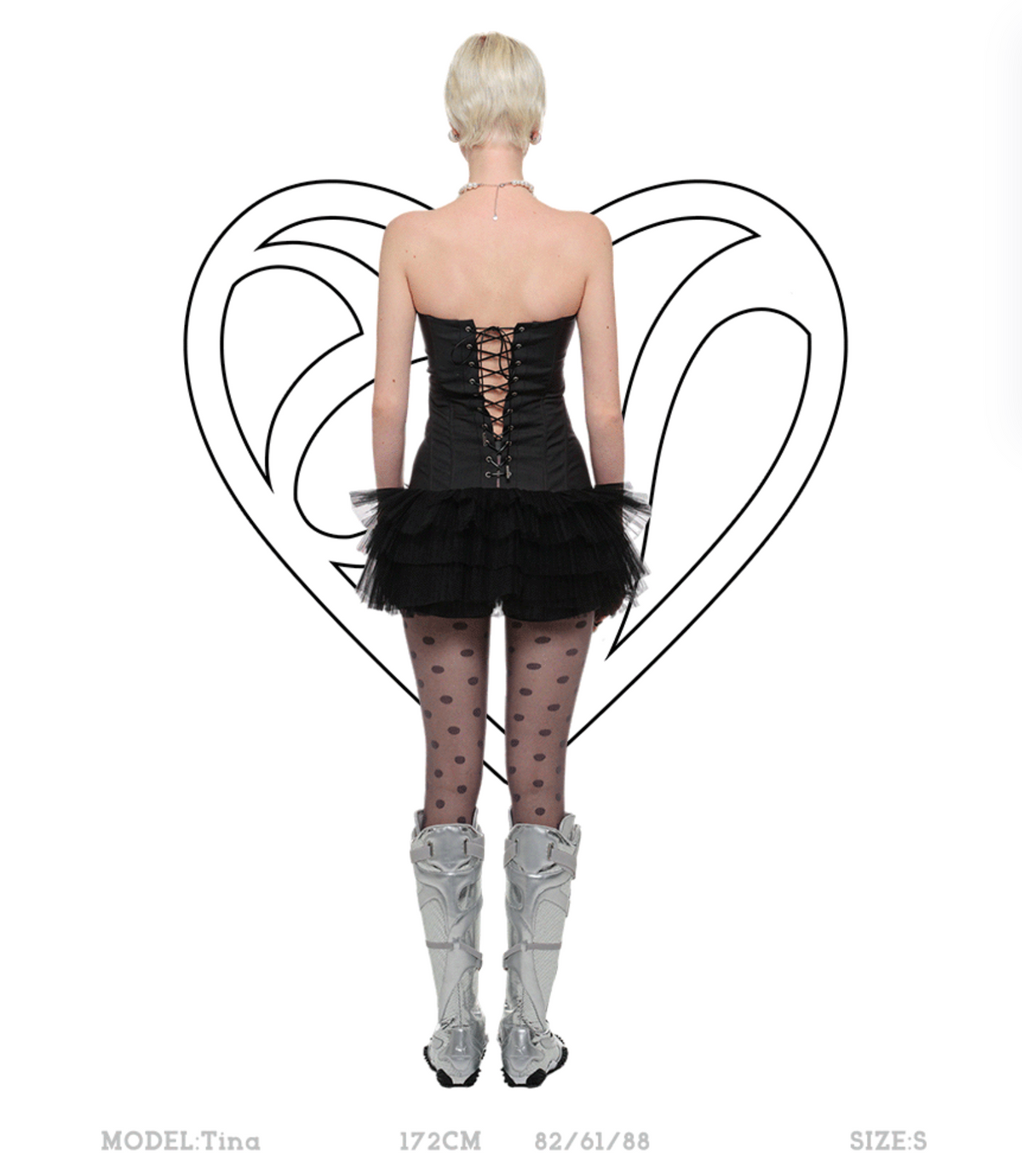 MIMOSA BUSTIER TULLE MINI DRESS