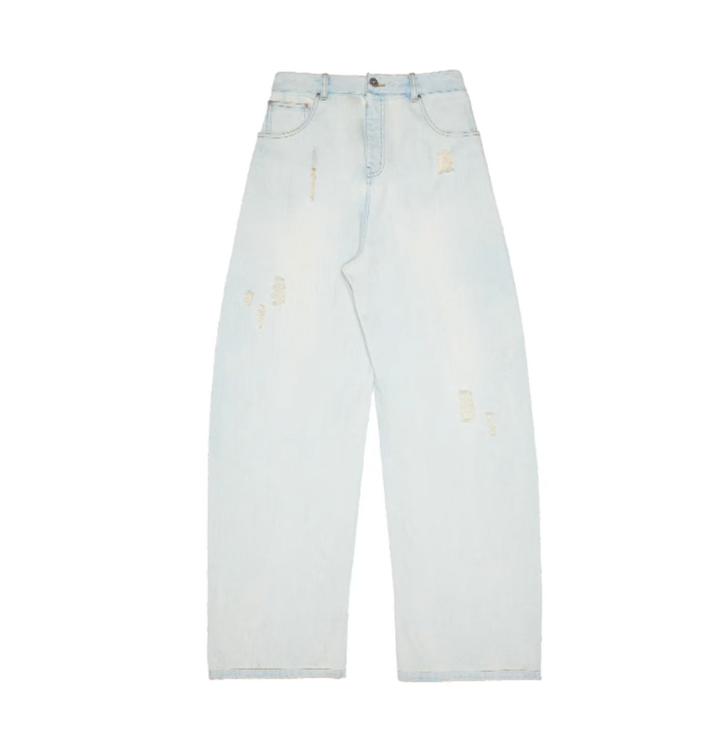 CHU LIGHT BLUE WIDE-LEG JEANS