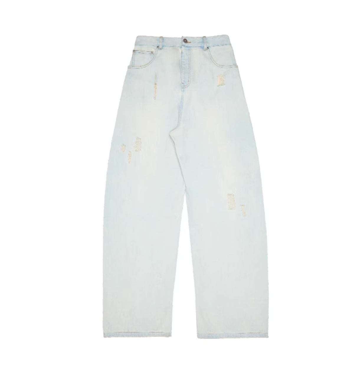 CHU LIGHT BLUE WIDE-LEG JEANS
