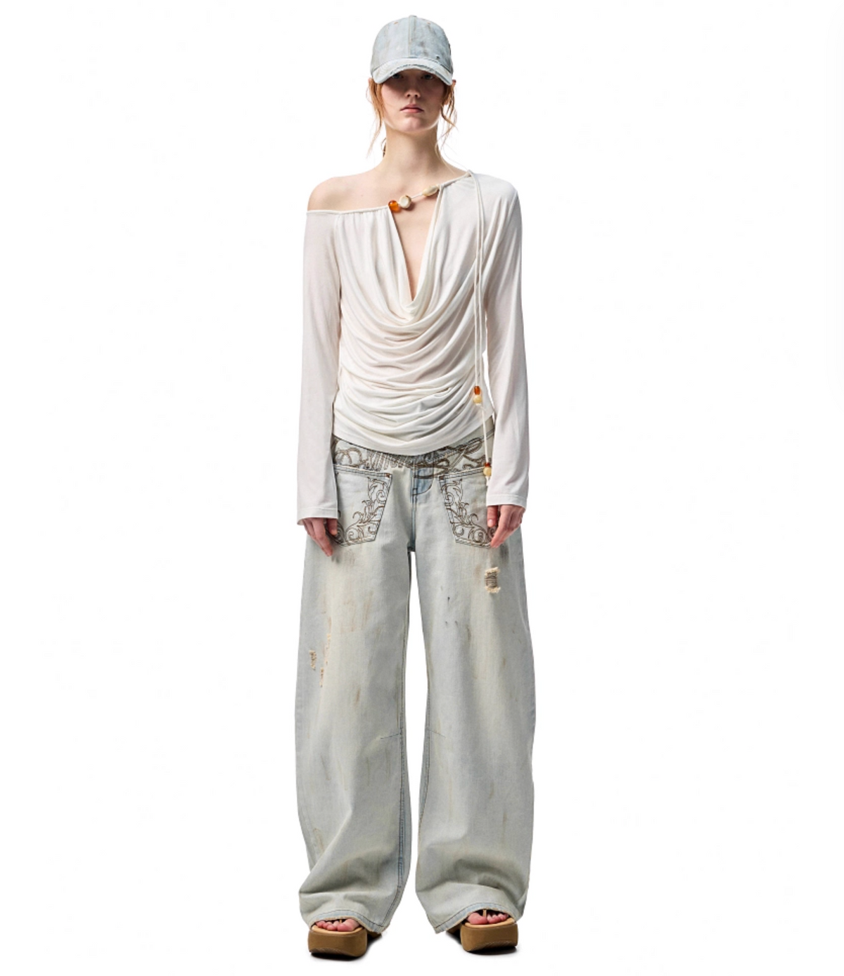 GENZI BEADED TOP – 2colors