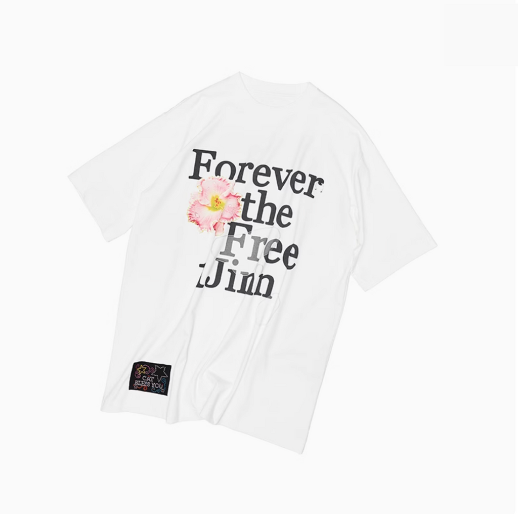 OVERSIZE FLORAL ALPHABET PRINTED T-SHIRT – 2colors
