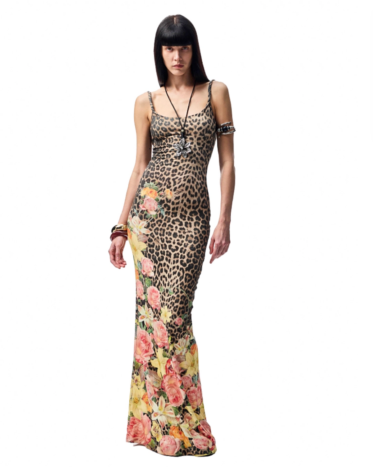 LEOPARD FORENTI MAXI DRESS