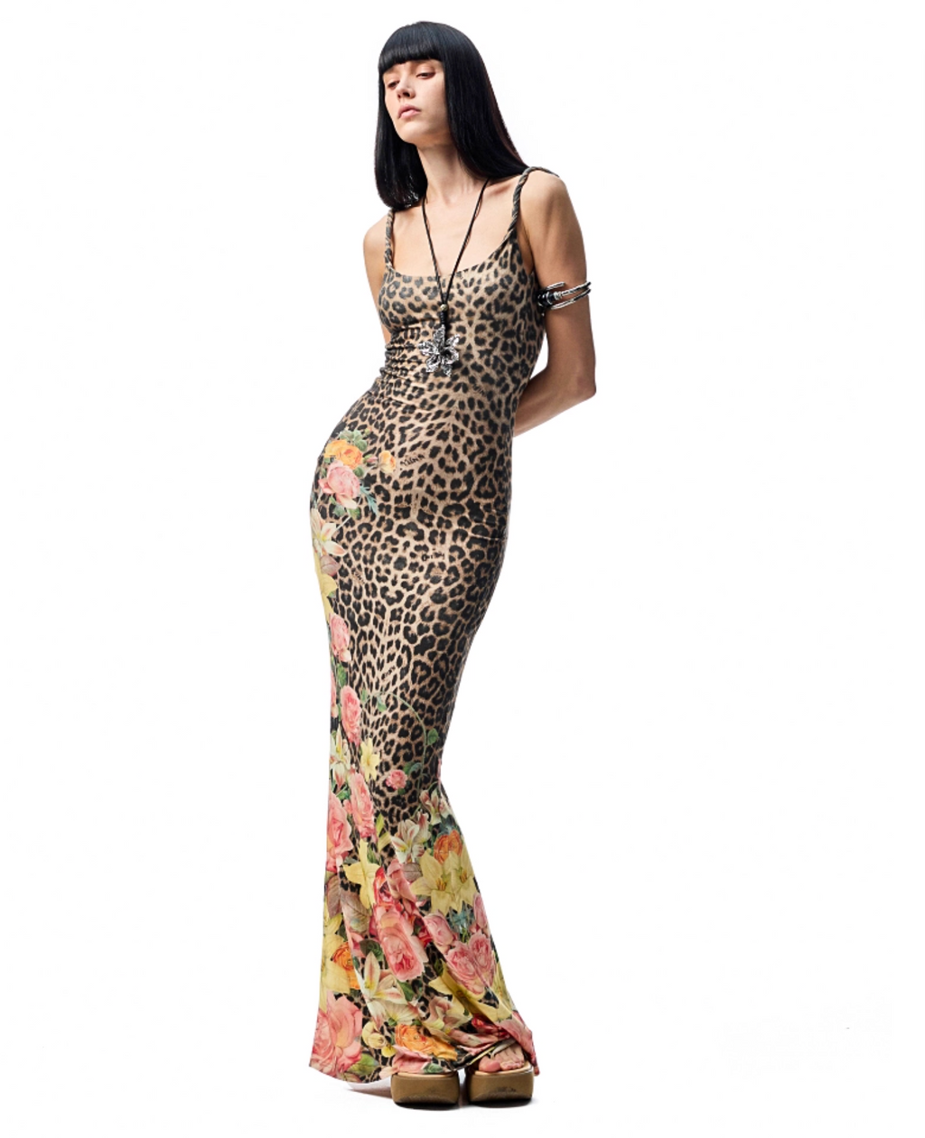 LEOPARD FORENTI MAXI DRESS