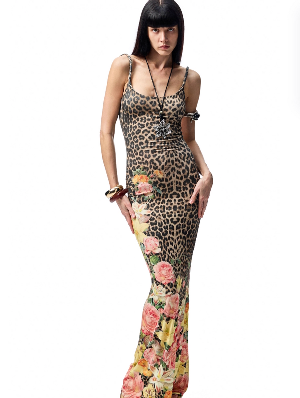 LEOPARD FORENTI MAXI DRESS