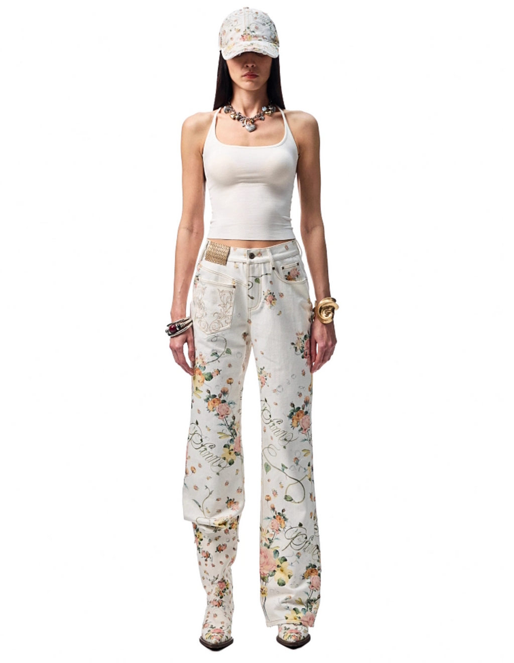 BENEDICTE STRAIGHT-LEG HIGH WAIST JEANS