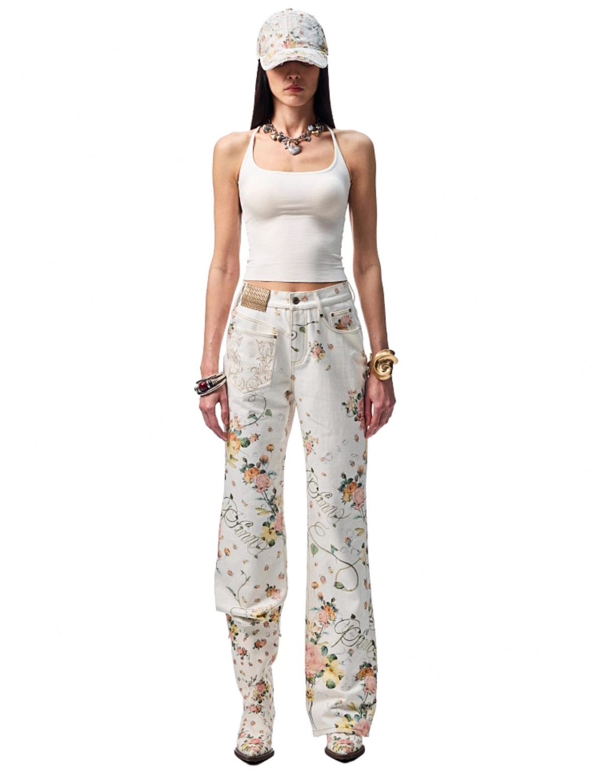 BENEDICTE STRAIGHT-LEG HIGH WAIST JEANS