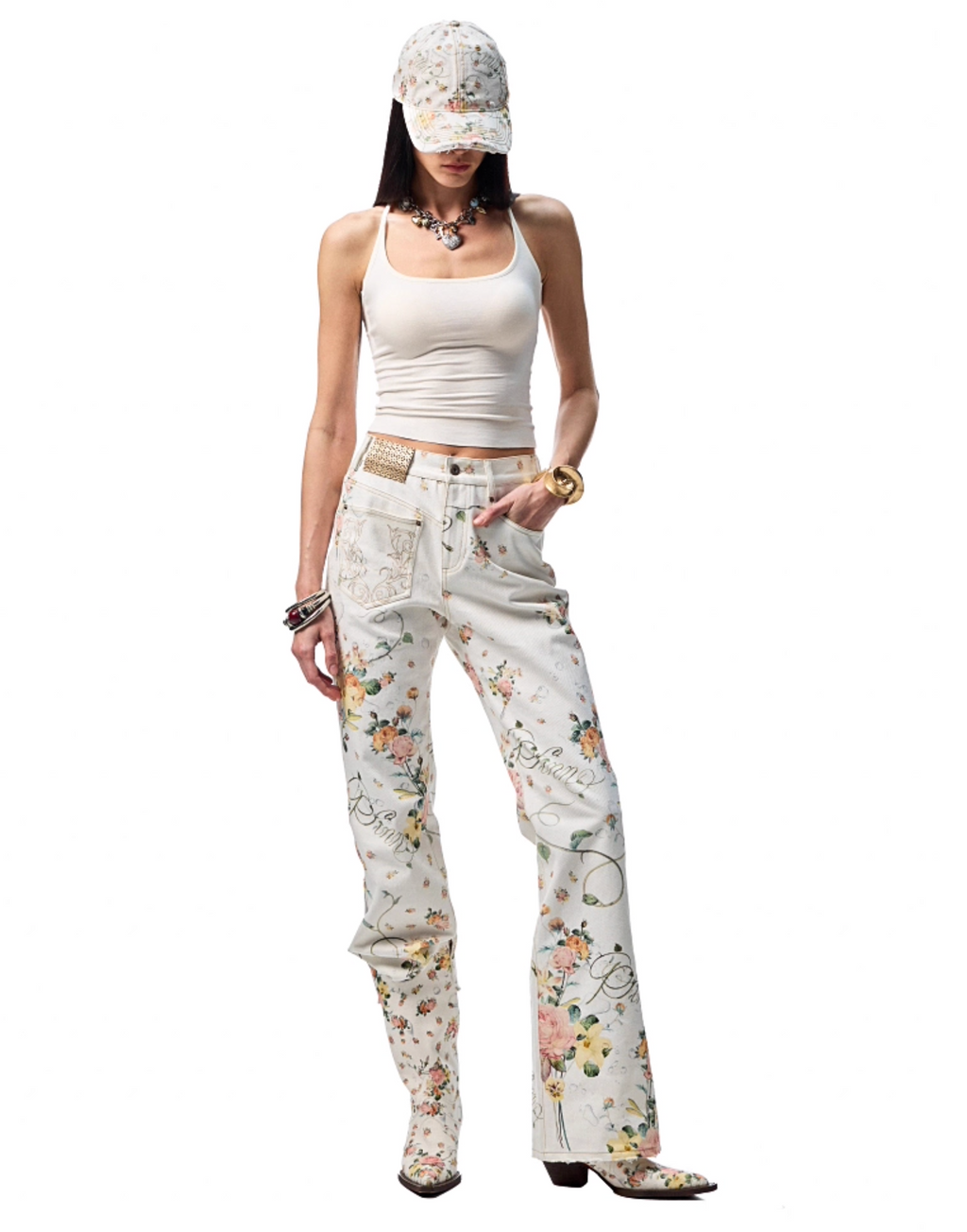 BENEDICTE STRAIGHT-LEG HIGH WAIST JEANS