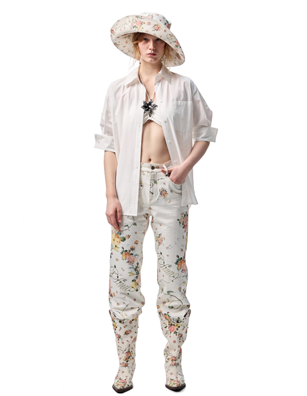 BENEDICTE STRAIGHT-LEG HIGH WAIST JEANS